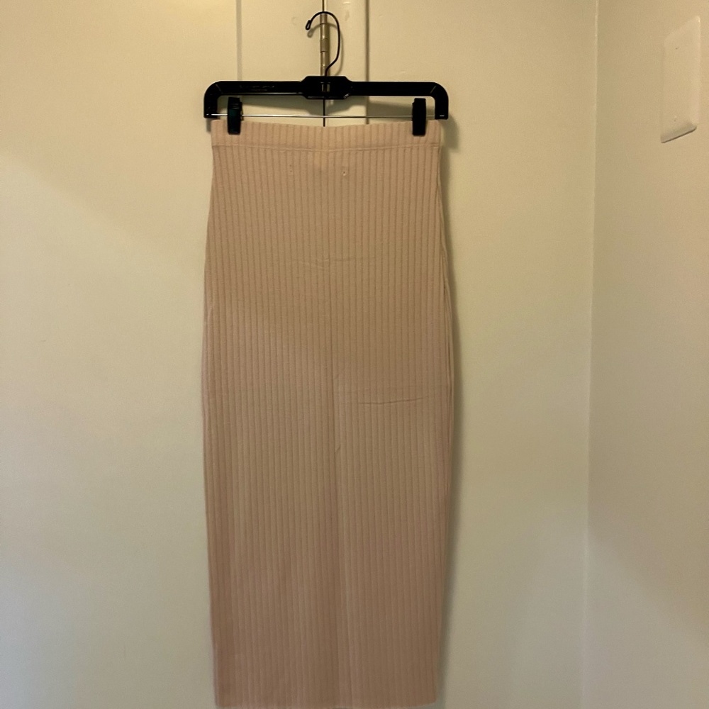 Enza Costa Rib Knit Midi Skirt